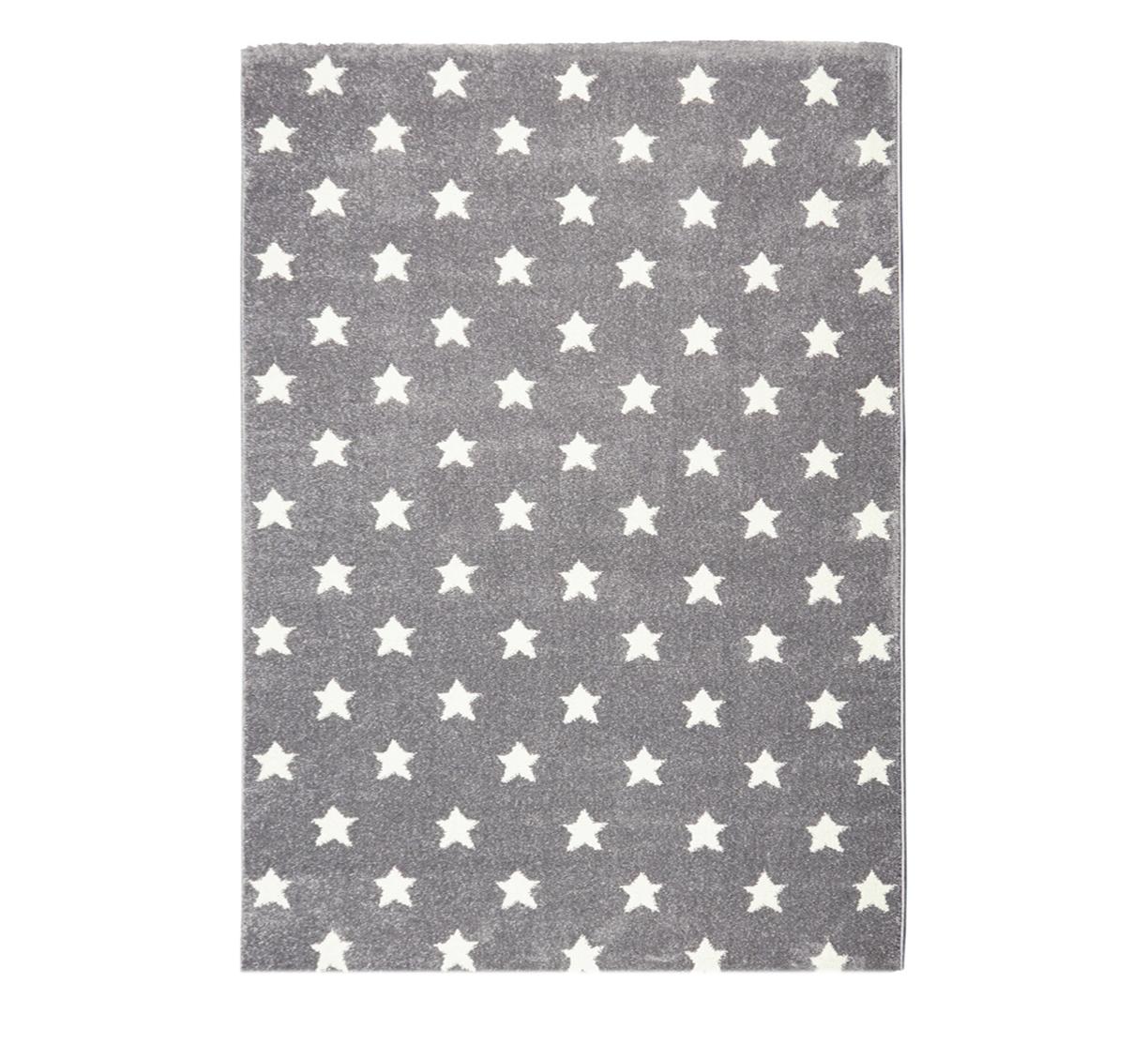 Livone Tapijt Happy Rugs Little Stars Grijs - Wit 120 cm x 180 cm