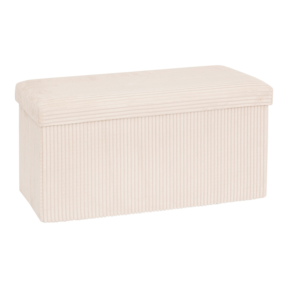 Eazy Living Poef + Opbergbox Calie Beige