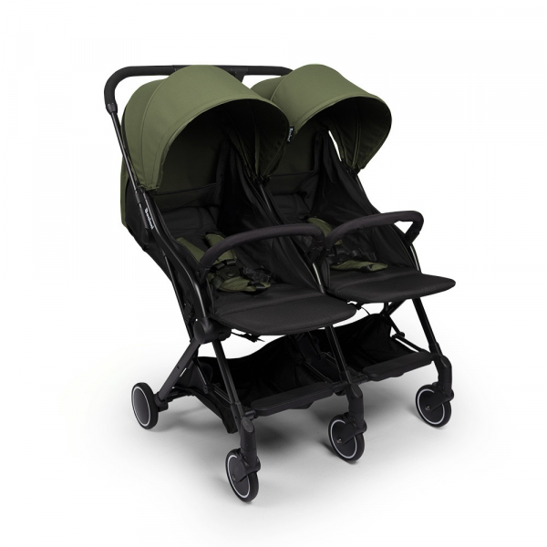 Poussette double buggy grise 2025