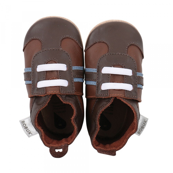 Bobux Chaussures Bebe Soft Soles Sport Brown Bleu Petit Zesso Chaussures pour bebe