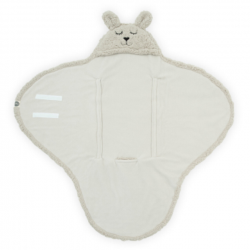 Jollein Couverture Envelopppante 100 x 105 cm Bunny Nougat
