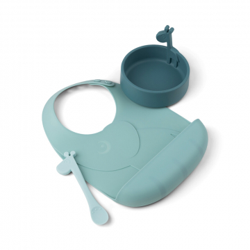 Done By Deer Eet Set First Meal Peekaboo Blauw