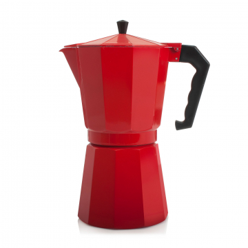 Bama Cafetière Italienne 14 Tasses Rouge