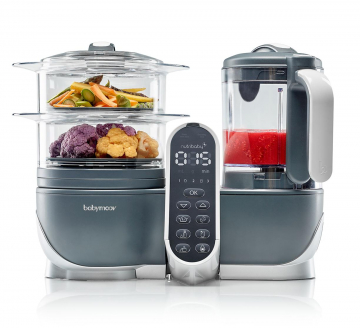 Babymoov Stoomkoker - Mixer - Flessenverwarmer Nutribaby+ Industrial Grey