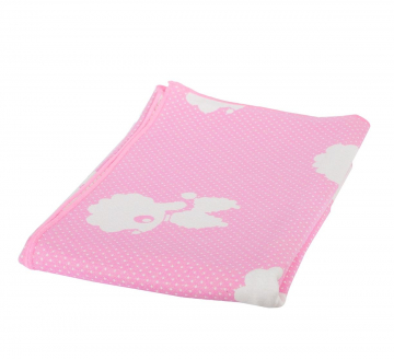 Baninni Couverture de Lit Bébé Cino Rose - 110 cm x 140 cm