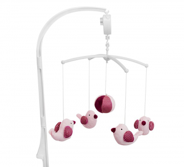 Baninni Muziekmobiel BN091 Pink Bird Roze