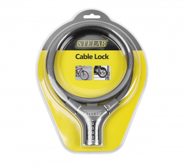 Baytex Antivol de Vélo - Câble Antivol Stelar Ø 10 mm - 100 cm