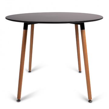 BAM-Meubel Table de Salle à Manger Pixie Ø 100 cm Noir