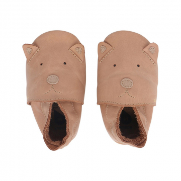 Bobux Babyslofjes Soft Soles Caramel Woof - Small