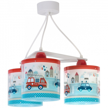 Dalber Hanglamp Police - Glow In The Dark - 3 Lichten