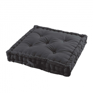 Coussin de Sol 60 x 60 cm Bali Noir