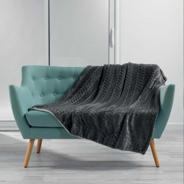 Kuscheldecke Blaze 125 cm x 150 cm Grey Charcoal