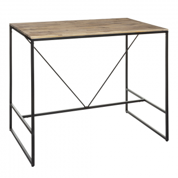 Eazy Living Table de Bar 115 cm Come Noir