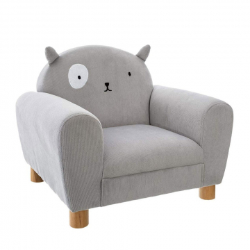 Eazy Living Fauteuil pour Enfant Chat Grey