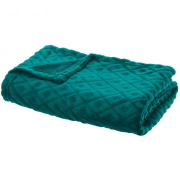 Eazy Living Plaid Francine 180 cm x 230 cm Petrol