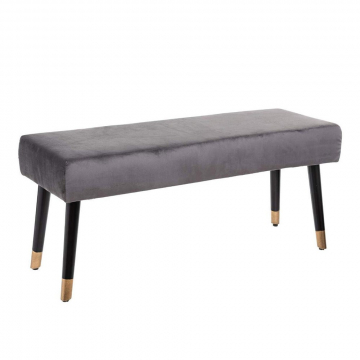 Eazy Living Velours Banc Capucine Gris