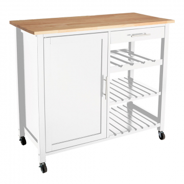 Eazy Living Chariot de Cuisine Armel Blanc