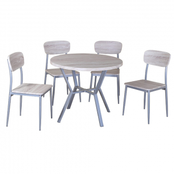 FurniStyle Table de Salle à Manger avec 4 Chaises Meran