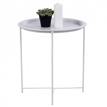 House Collection Table d'Appoint  Ø 47 cm Bernt Blanc