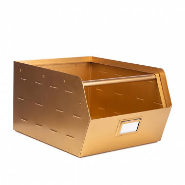 KidsDepot Metall Aufbewahrungskasten Original Gold