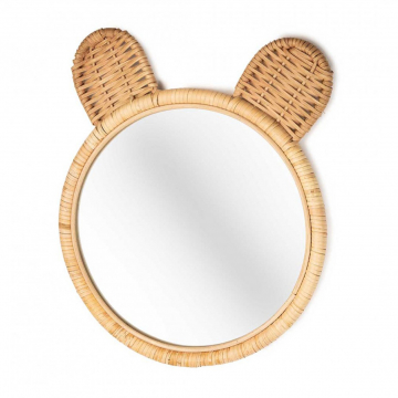 KidsDepot Miroir Mural Bambou Minon Ø 41 cm