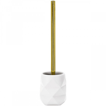 Kleine Wolke Brosse de Toilette Golden Crackle Blanc