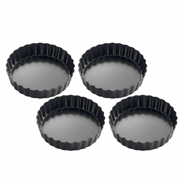 Küchenprofi Tartelette Moule à Pâtisserie Mini Bake - 4 Pièces