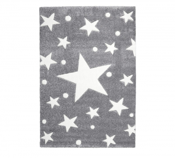 Livone Tapijt Happy Rugs Stars Grijs - Wit 160 cm x 230 cm