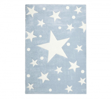 Livone Tapijt Happy Rugs Stars Blauw - Wit 160 cm x 230 cm