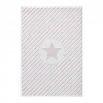 Livone Tapijt 120 cm x 180 cm Happy Rugs Decostar Roze - Wit