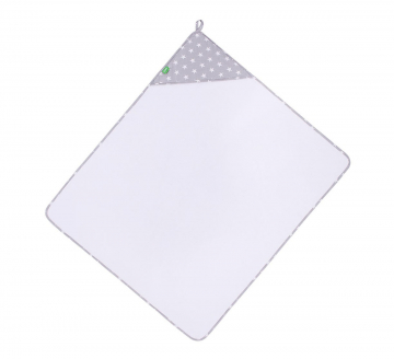 Lulando Badcape & Washandje White Stars On Gray