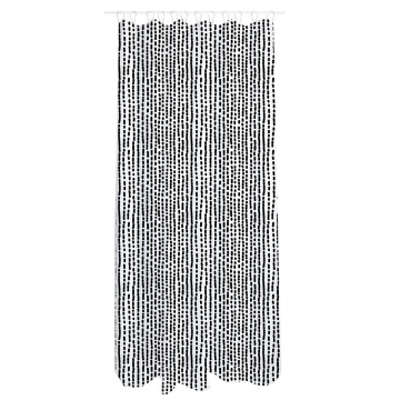 MyHome Duschvorhang 180 x 200 cm Zip Schwarz Weiß