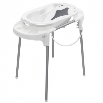 Rotho Babydesign Baignoire Bébé avec Support Top Blanc