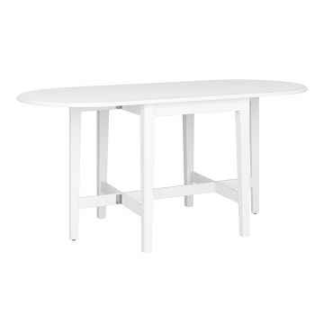 Steens Table Pliante - Table de Salle à Manger 166 cm Venice Blanc