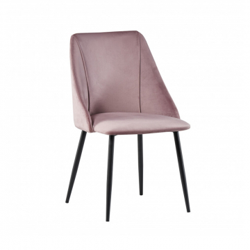 Stozy Velours Chaise de Salle à Manger Kara Rose