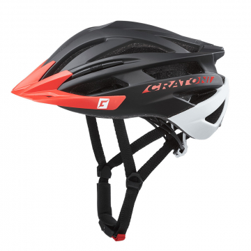 Cratoni Casque de Vélo Agravic Noir - Rouge L-XL