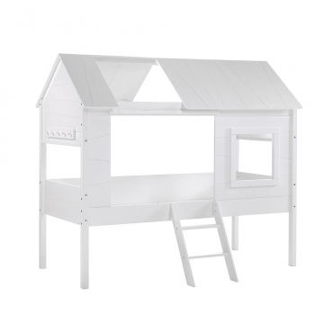 Dream Tree Lit Cabane 90 x 200 cm Flo Blanc