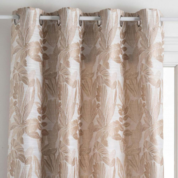 Eazy Living Rideau à Oeillets 140 cm x 260 cm Diana Beige