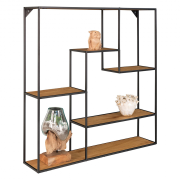House Collection Étagère Murale Dina Chêne 85 cm x 85 cm