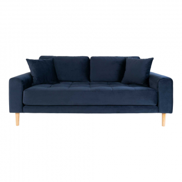 House Collection Velvet 2.5-zitsbank Milo Donker Blauw