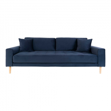 House Collection Velvet 3-zitsbank Milo Donker Blauw