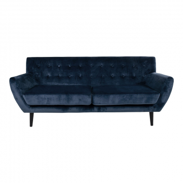 House Collection Samt 3-Sitzer Sofa Lara Dunkelblau