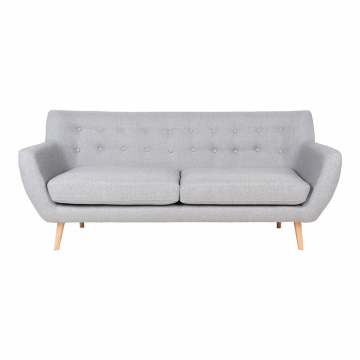 House Collection Canapé 3 Places Lara Gris Clair