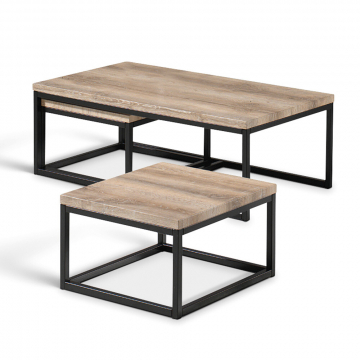 Stozy Set de Table Basse Reina Naturel