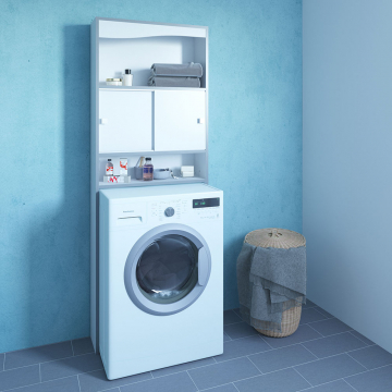 Interia Armoire pour Machine à Laver Arona Blanc