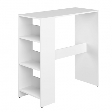 Interia Table de Bar 94 cm Fara Blanc