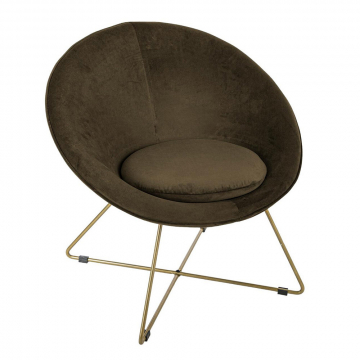 Eazy Living Loungestoel Brigitte Olijf Groen