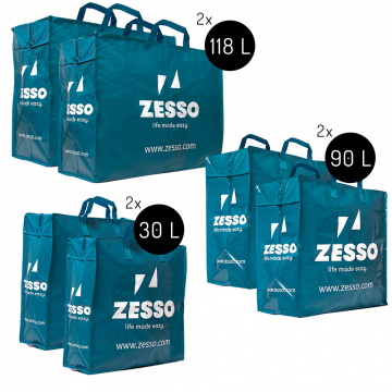 Zesso Big Shopper Mix Zesso Bag 2x M, 2x L, 2x XL - Vorteilspaket Set von 6