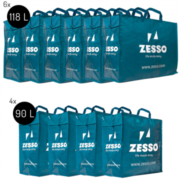 Zesso Sac Big Shopper Maxi Mix Zesso Bag 4x L, 6x XL - Sacs de Rangement