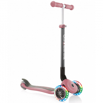 Globber Trottinette à partir de 3 Ans Primo Foldable Lights Pastel Rose